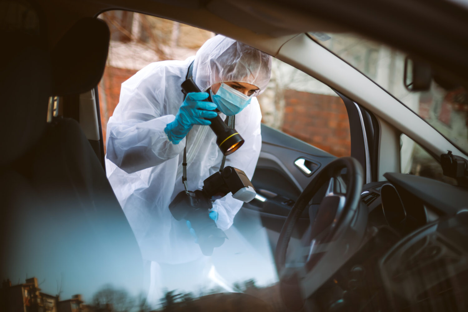 Forensic science evidence photographer