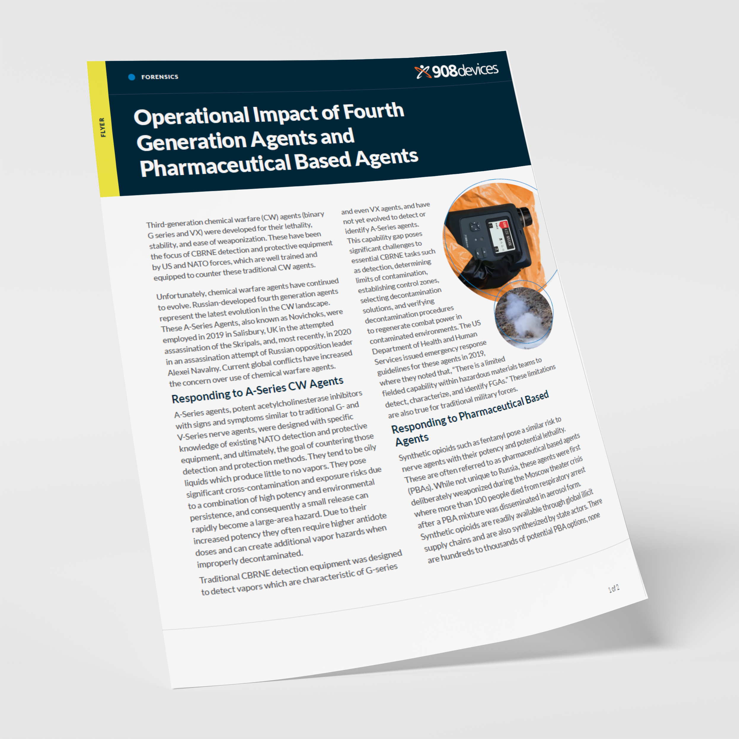 MX908 operational impact of fourth generation agents and pharmaceutical based agents flyer