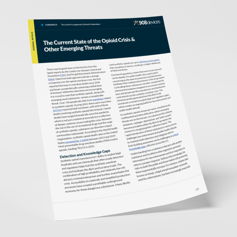 The current state of the opioid crisis and other emerging threats article