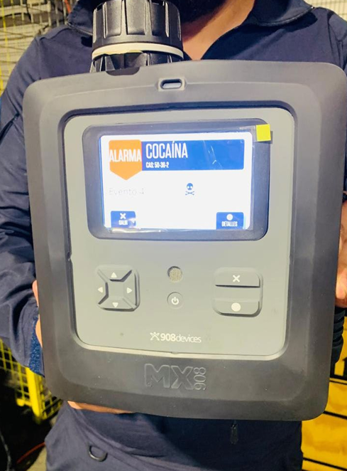 MX908 positive alert for cocaine