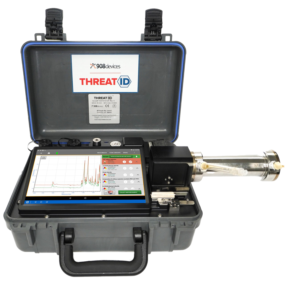 Portable ftir ThreatID grey with gas
