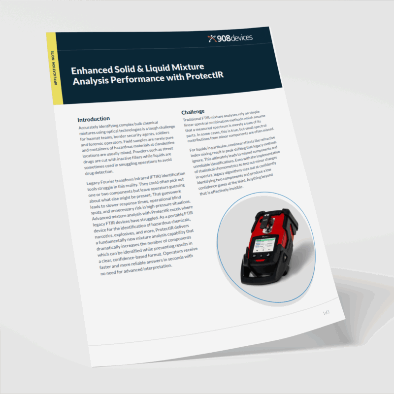 Protectir application note enhanced solid and liquid mixture analysis performance