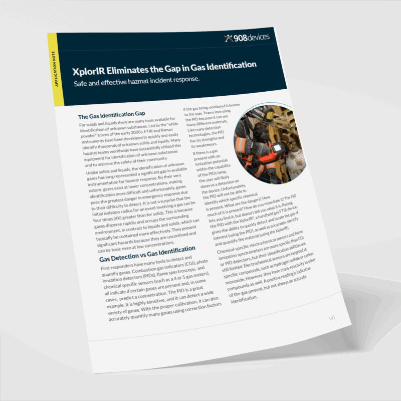 Xplorir eliminates the gap in gas identification application notes and snapshots