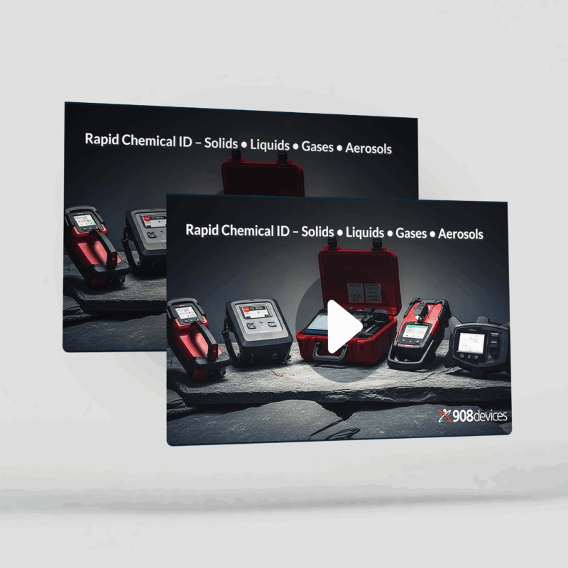 Chemical analyzers for hazmat video