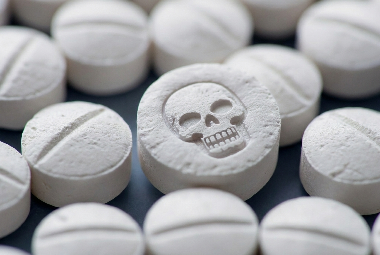 Trace detection of deadly fentanyl pills