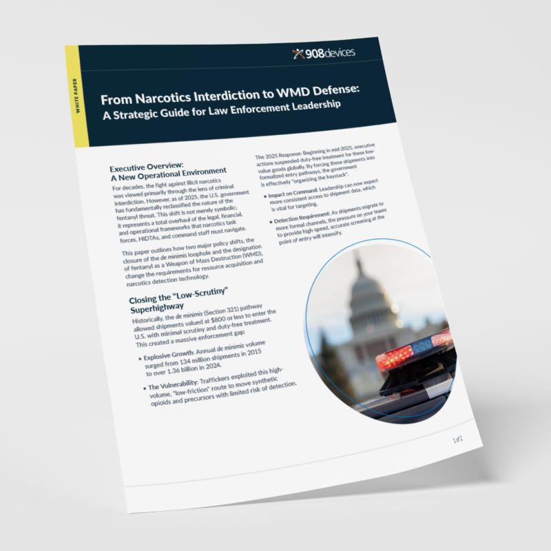 Narcotics interdiction to wmd defense white paper