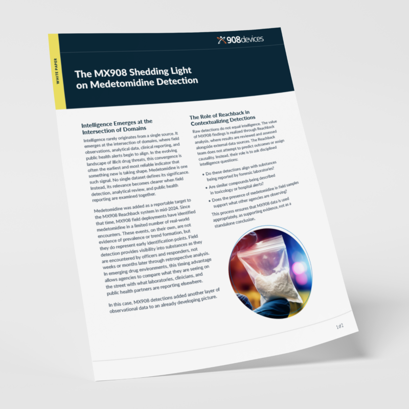 Shedding light on medetomidine detection white paper