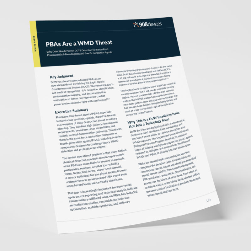 Pbas are a wmd threat white paper