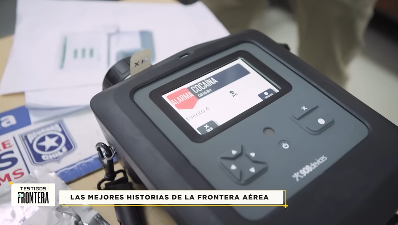 MX908 Chemical Identification at Santiago Airport Chilean Customs