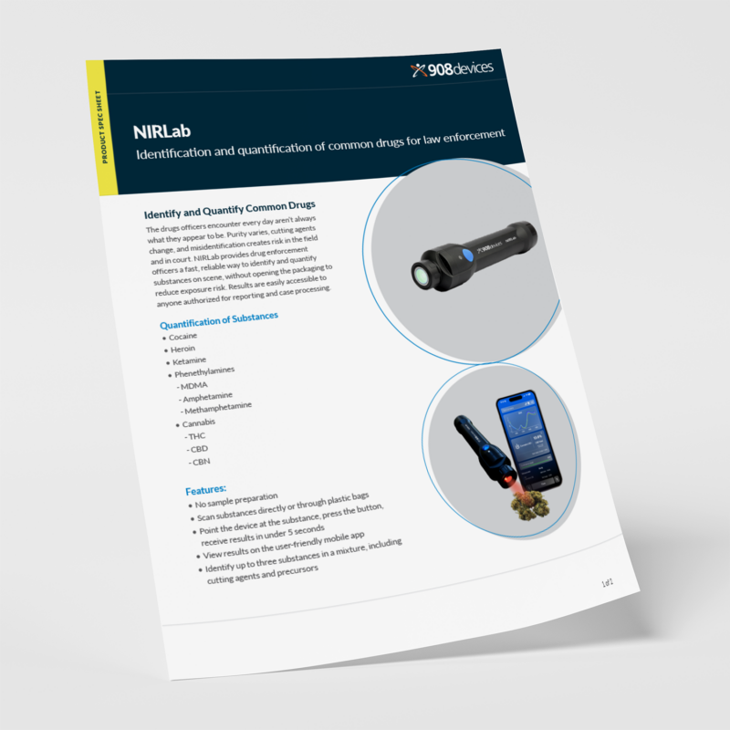 Nirlab specification sheet