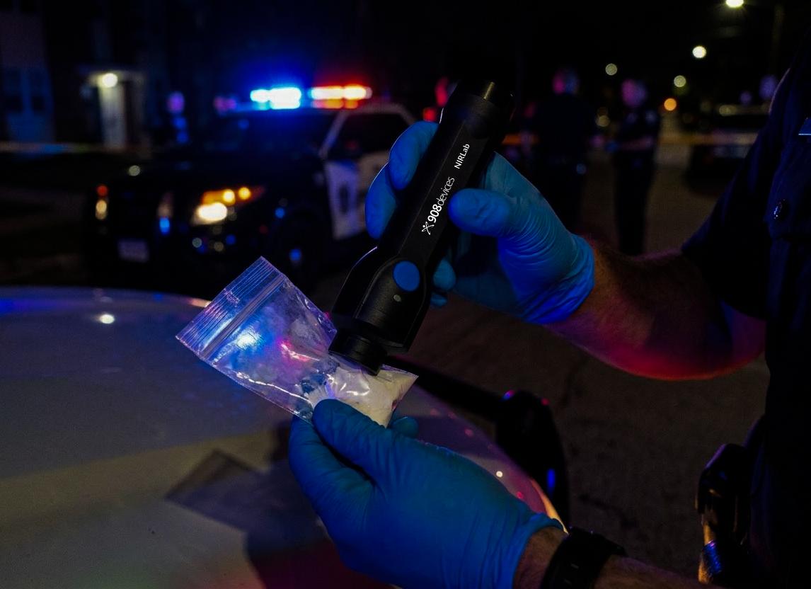 NIRLab drug field testing device