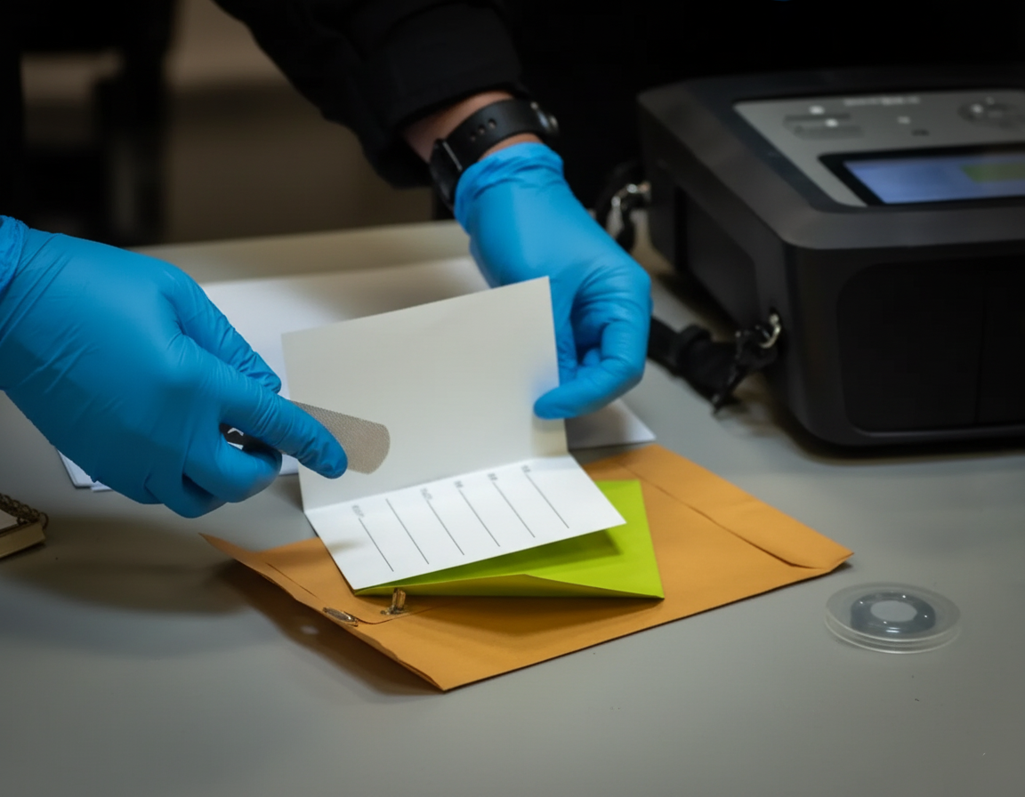 Swab used for trace drug detection at correctional facility